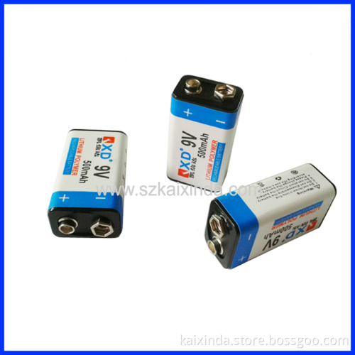 9V 500mAh Li-ion Polymer Battery